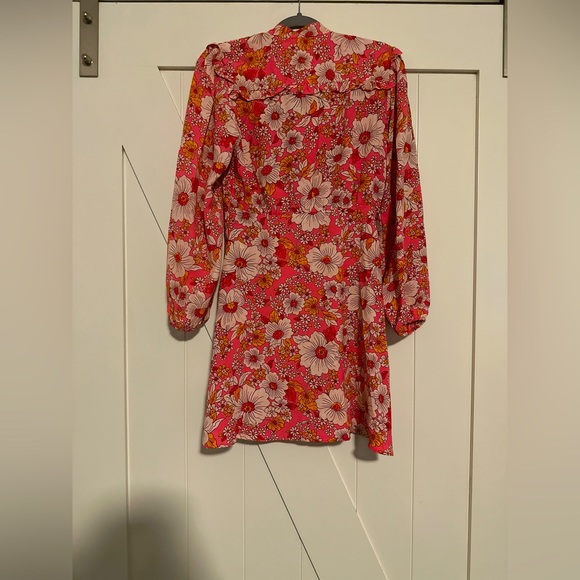 Traffic People Lourdes Pink Floral Dress - Size Small - Picture 2 of 3